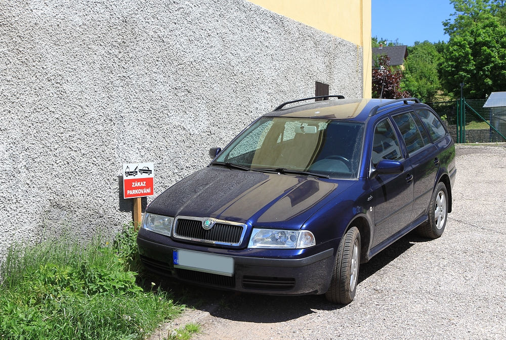 Ochrana parkovacího místa ve Vrchlabí