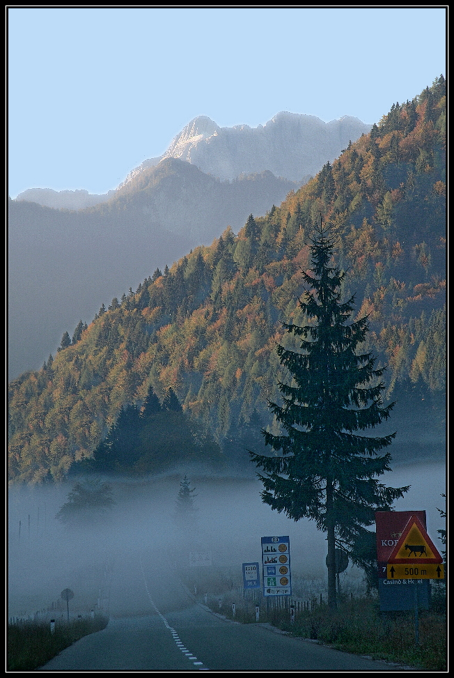Na hranici s Rakouskem je mlha
